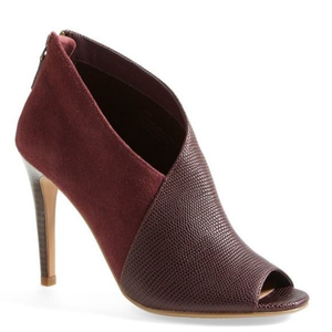 Halogen Wine Red‎ Heeled Bootie Riley